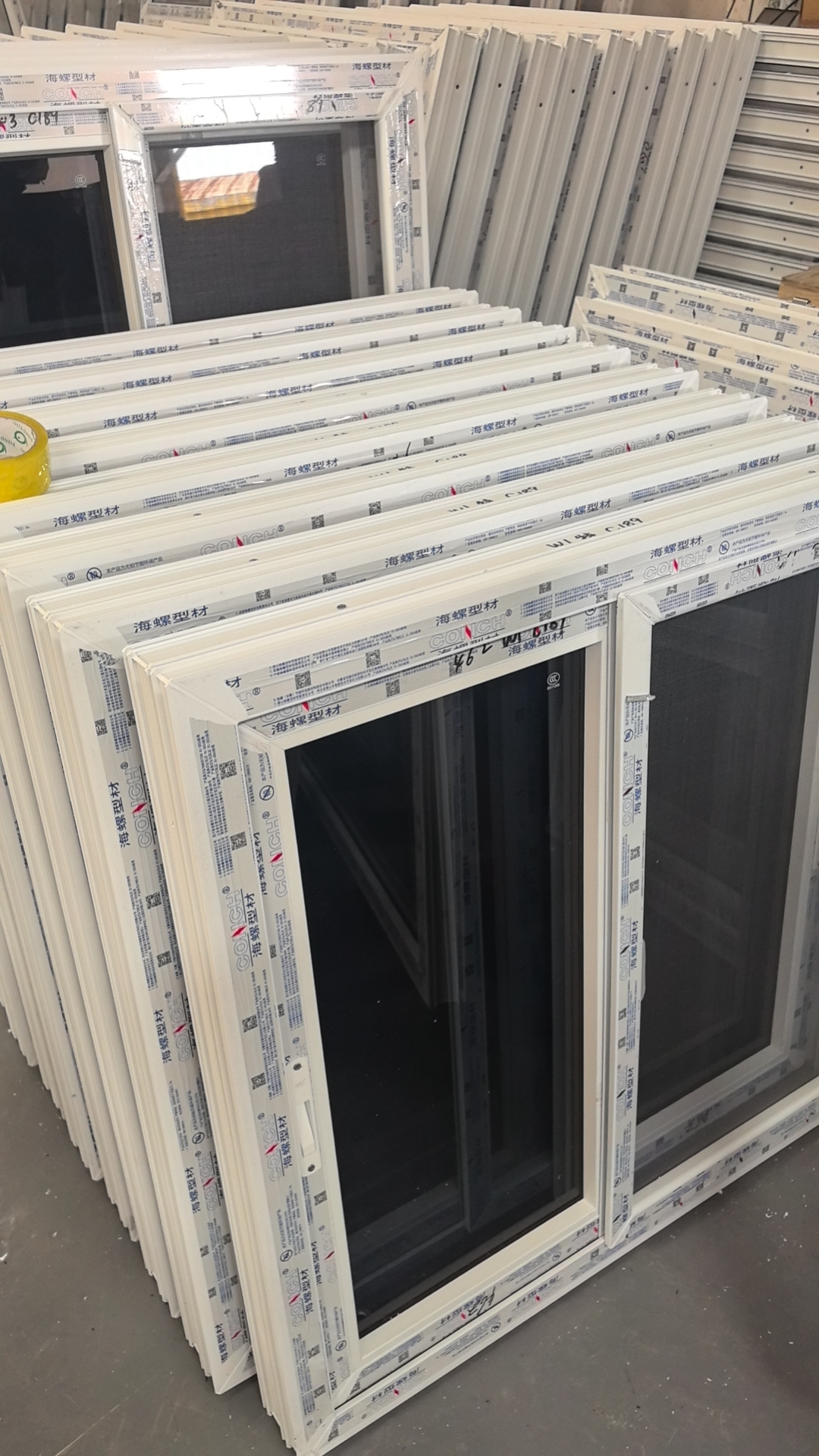 TOMA Customized High-quality Commercial Building Sliding Windows UPVC Windows Double-layer Glass PVC Sliding Windows
