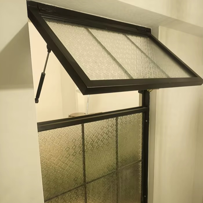 Custom Steel Awning Window Durable Waterproof Thermal Break Insulated Double Glazed Frame for Apartments Villas and Offices