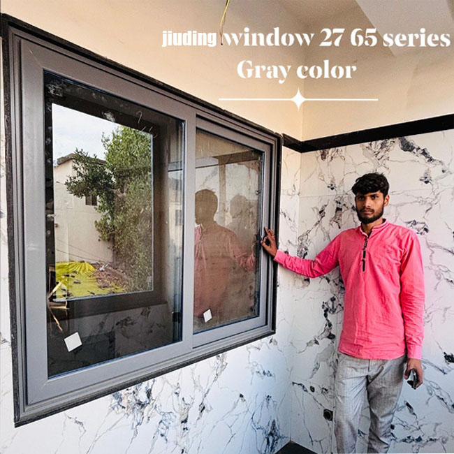 Custom Black UPVC&amp;PVC Windows and Doors Energy Saving Low E Glass Casement Window Double Glazed Tilt and Turn House Window