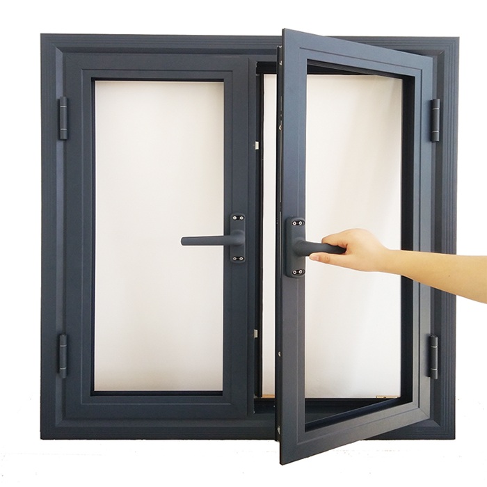 Factory Price Customized French Style UPVC Casement Window Soundproof Fire Rated Glass Casement Window