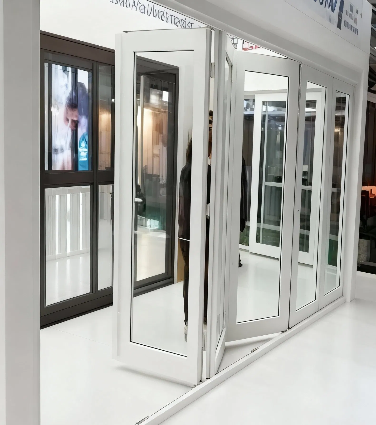 Modern UPVC Folding Window - Aluminum Reinforced for Villa/Office
