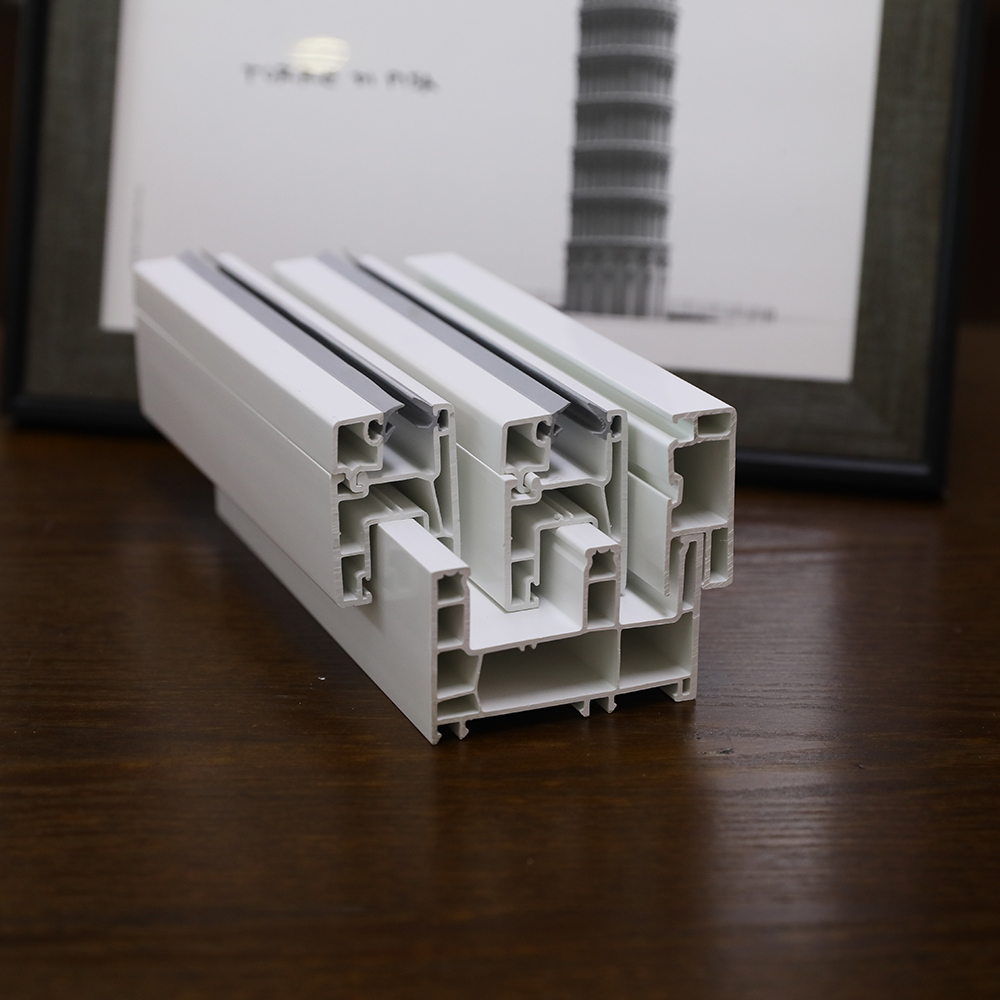 Fuson Upvc windows Pvc Casement windows Upvc Pvc Frame Profile With Glass Double Casement windows Profile With Mosquito Net