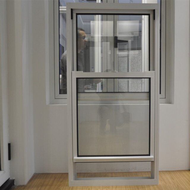 Single Glass Double Glass Single Hung/Double Hung Vinyl UPVC Window