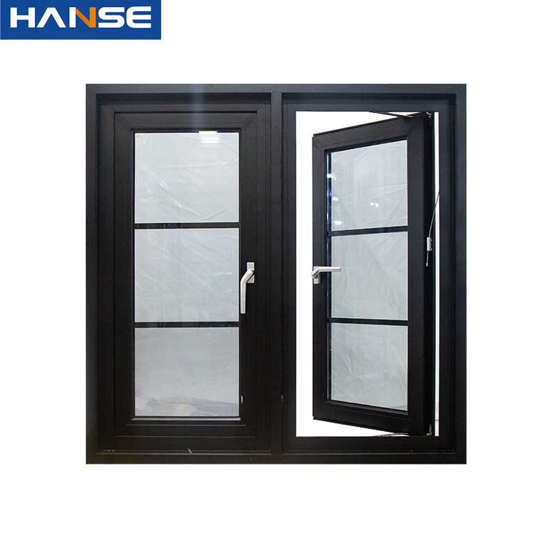 Aluminum UPVC Plastic Folding Casement Windows Horizontal Beauty Windows Factory Aluminum Profile Window Customization