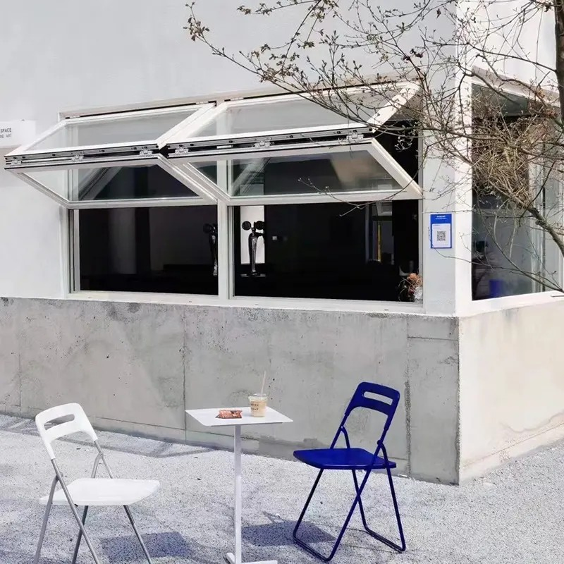 New Type Best Selling Soundproof PVC/UPVC Folding Window Door Vertical Bifold Fold up Windows