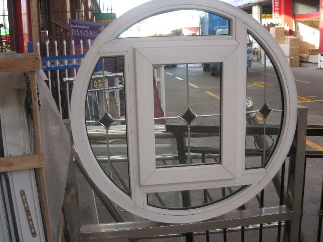 PVC White Octagon Casement Window