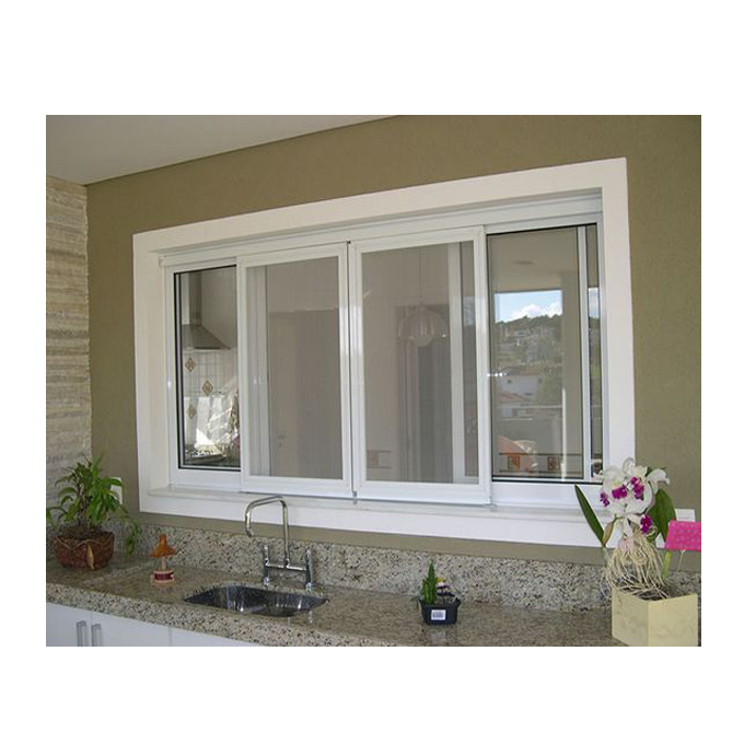 Factory Price Curved Bay Design Double Glazed Glass 3 Tracks House Aluminum Balcony Glass Curtain Sliding Window