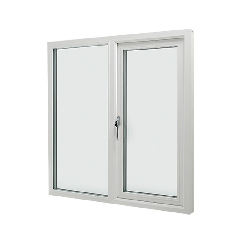 Modern Home Security Hurricane Impact Double Glazed UPVC Windows Horizontal Opening PVC Window Glass with Plastic Profile