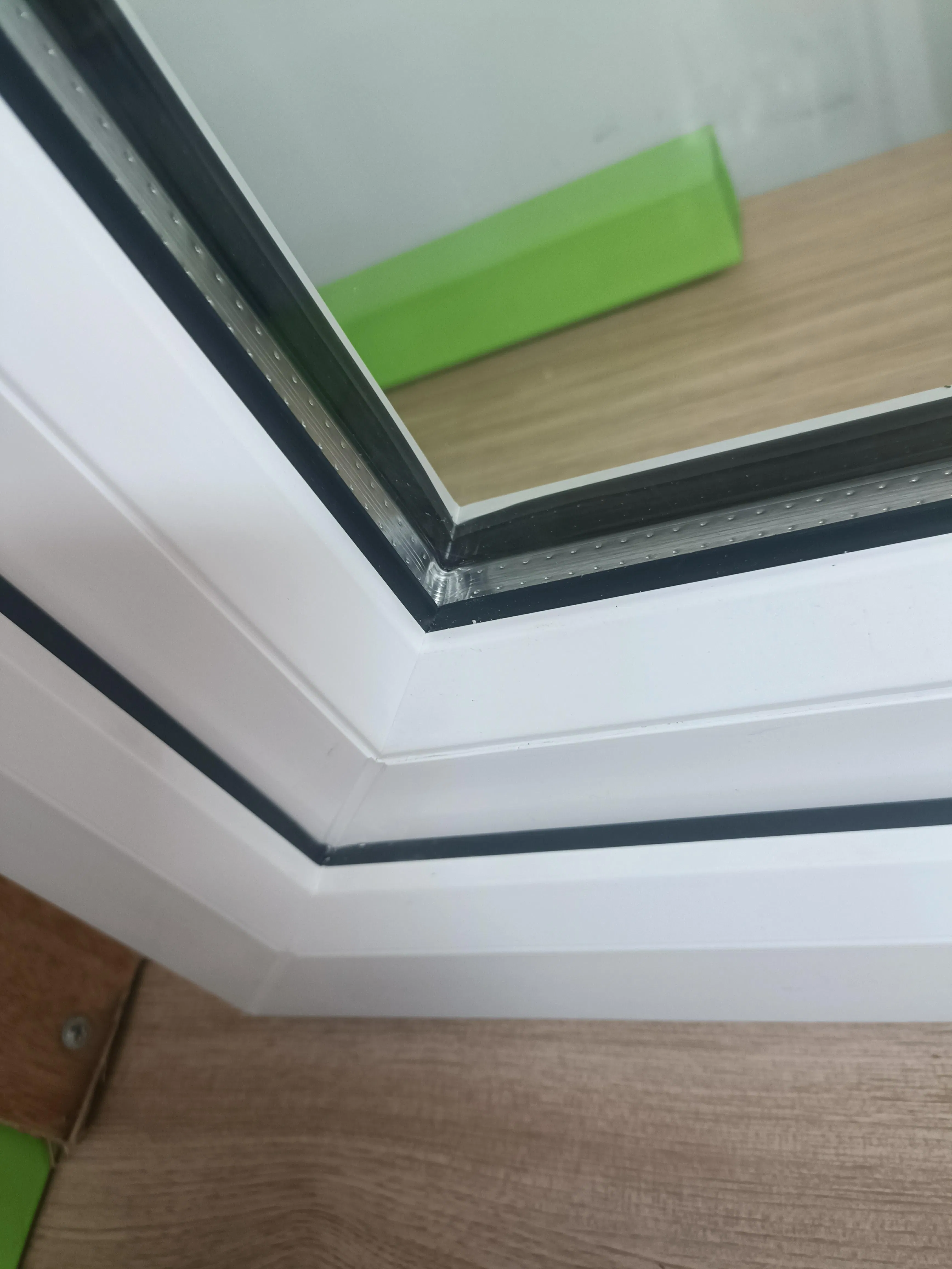 PVC Swing Push out Window Double Glaze Residential Casement Windows with High Quality Lock UPVC Windows