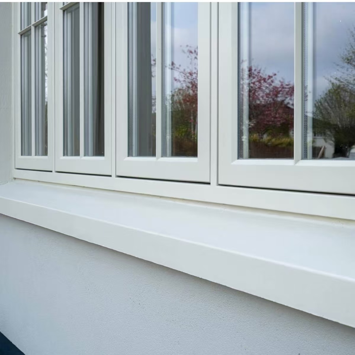 Energy Efficient UPVC Casement Window Double Glazed Weather Seal EcoSave Model Vinyl Windows
