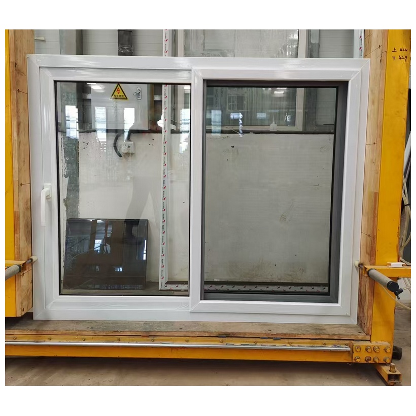 Hurricane Impact Double Glazed Pvc Profile Upvc Sliding Windows 36*48 Inch Sizes