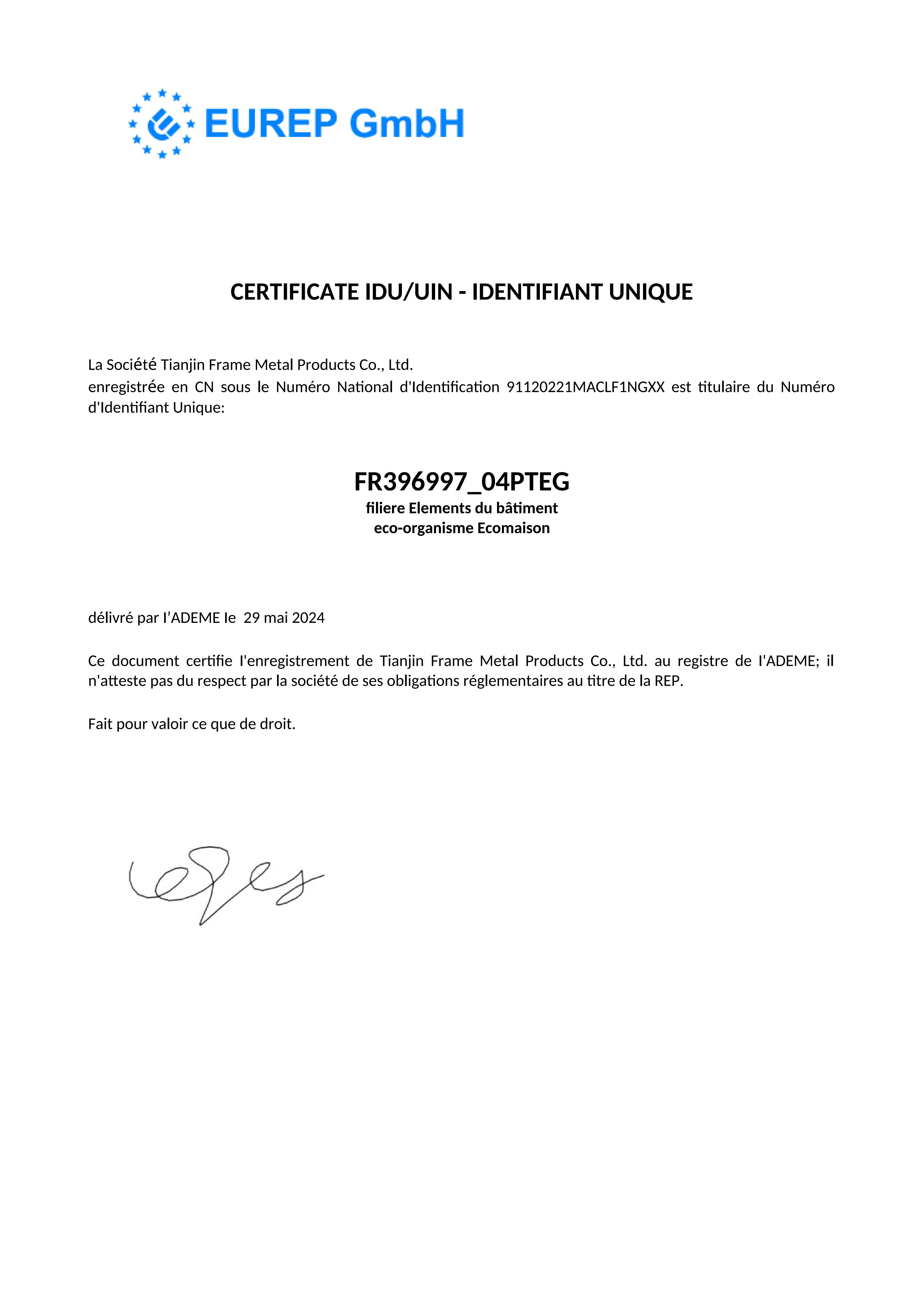 Certificate 3