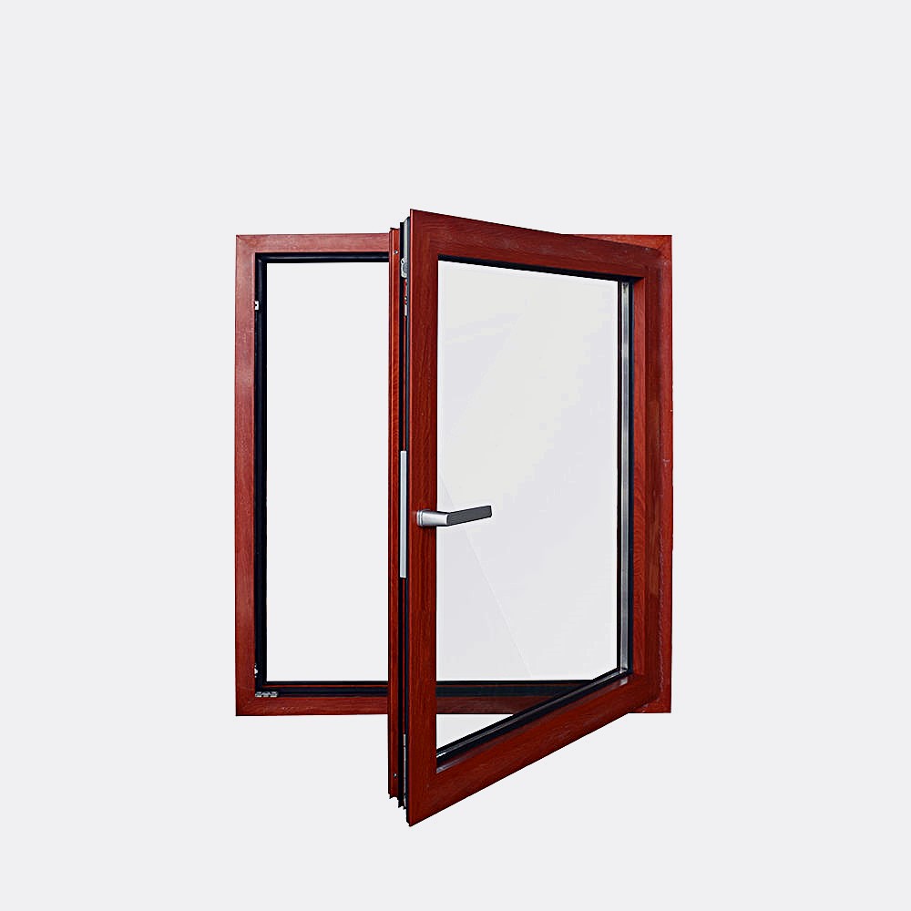 House Upvc Window Design Plastic White Grille Aluminum Pvc Tilt and Turn windows Double Glazed Soundproof Heat Resistant