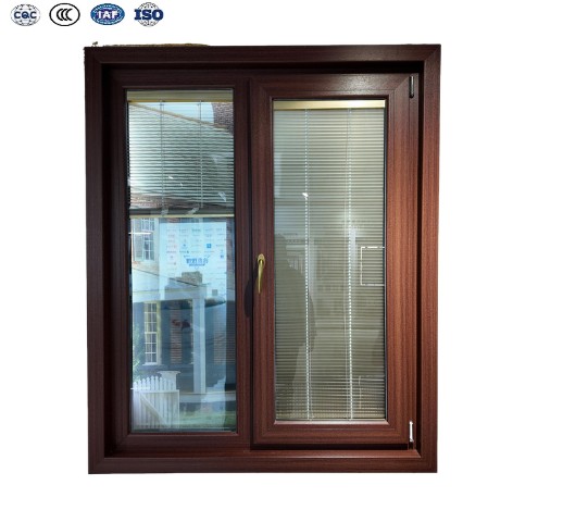 Modern Weatherproof UPVC Swing Casement Window Double Glazing Soundproof High Security For Exterior House Hotel Construction