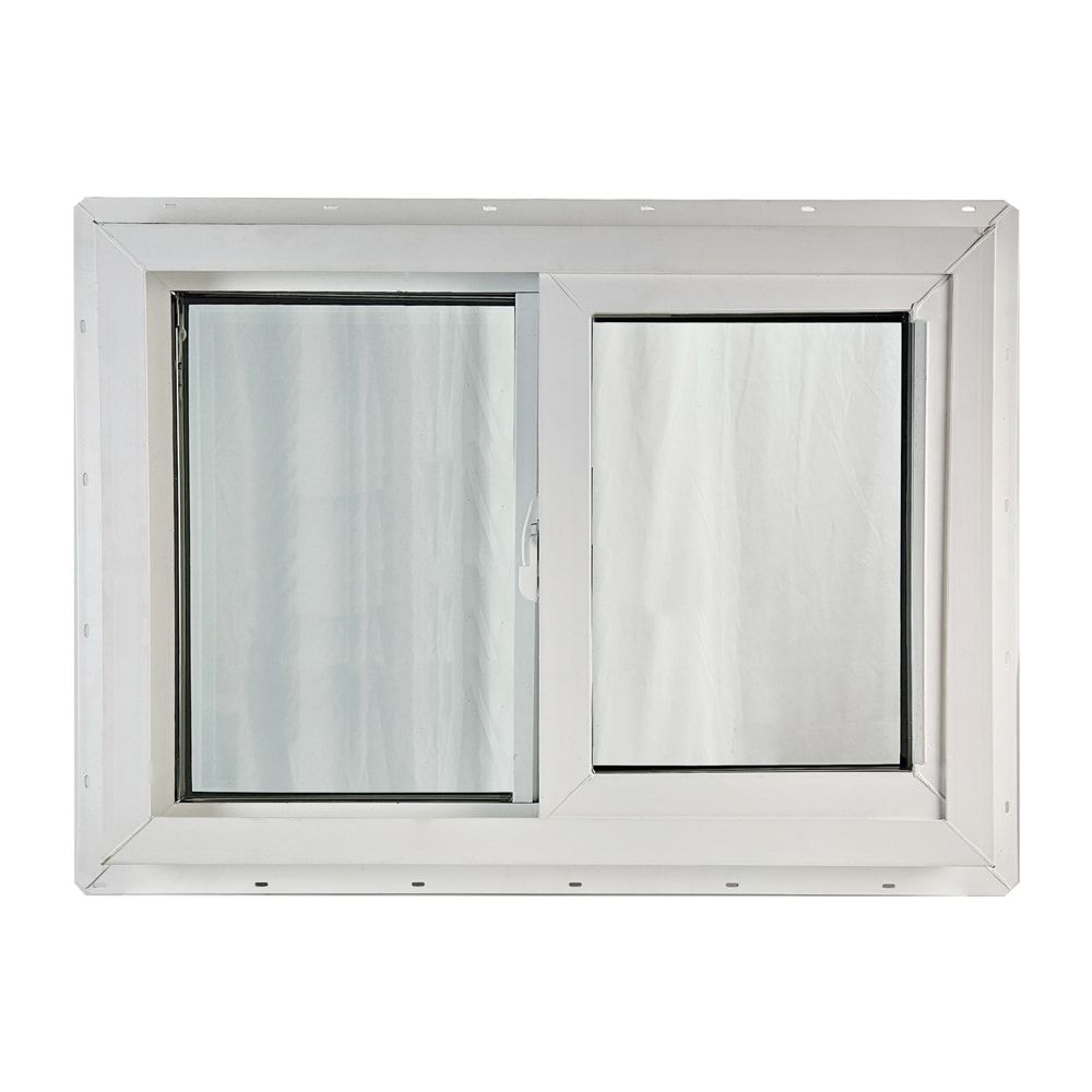 Low Price Modern Thermal Break Hurricane Impact Resistant Soundproof Vinyl White UPVC Sliding Windows with Double Glazing Glass