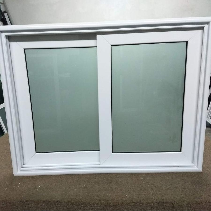 Low Price Modern Thermal Break Hurricane Impact Resistant Soundproof Vinyl White UPVC Sliding Windows with Double Glazing Glass
