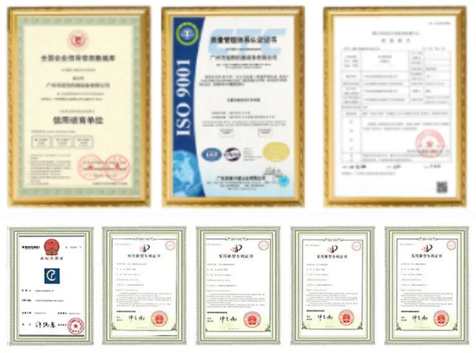 Certificações da Máquina de Envoltório de Paletes Automática Total com Filme Stretch