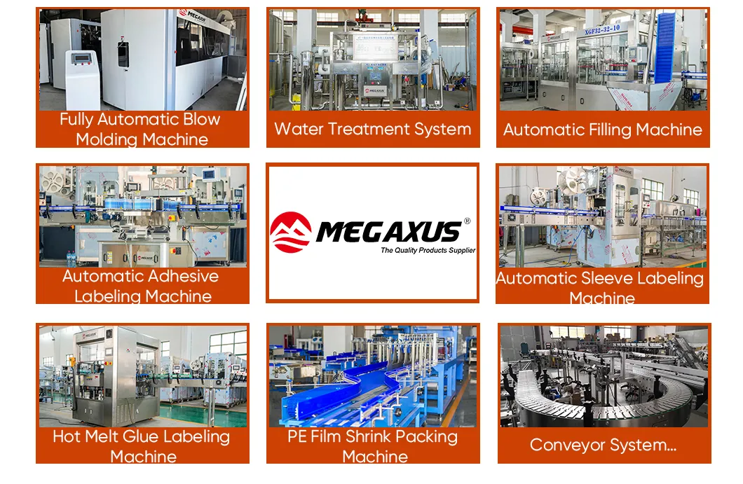 Gama de produtos principais e equipamentos de embalagem