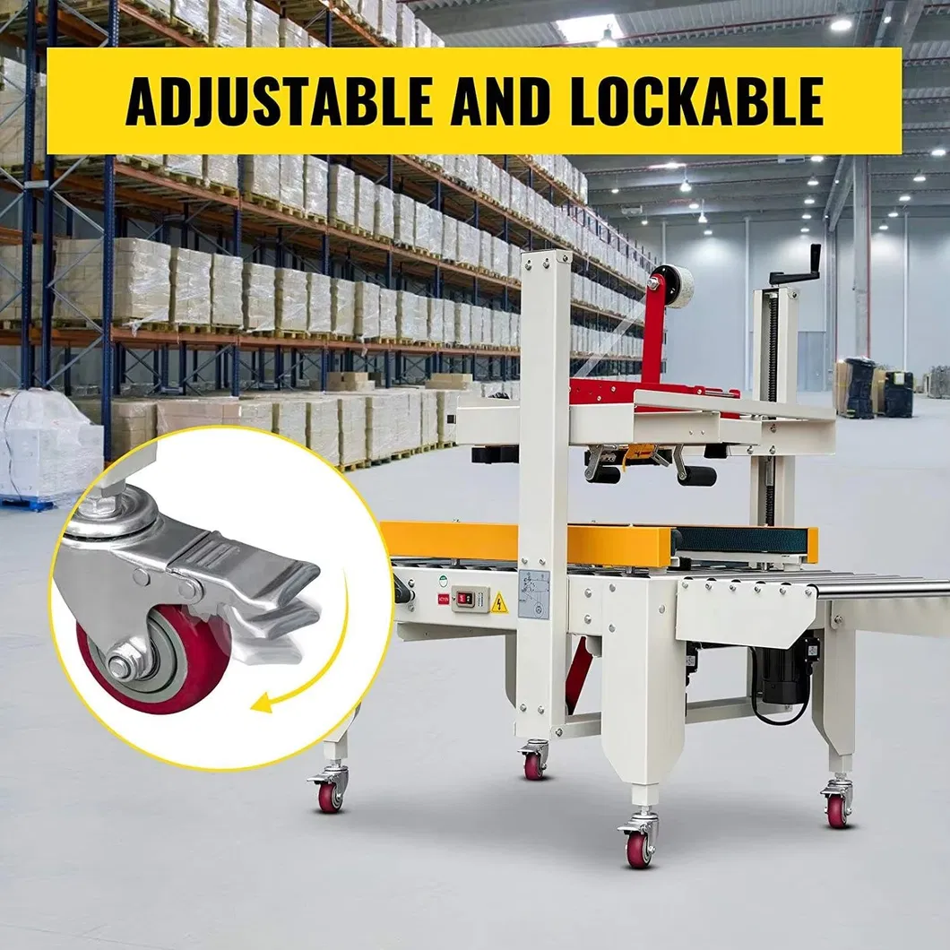 Máquina de Embalagem de Selagem de Caixas de Papelão com Ajuste Manual Semi Automático