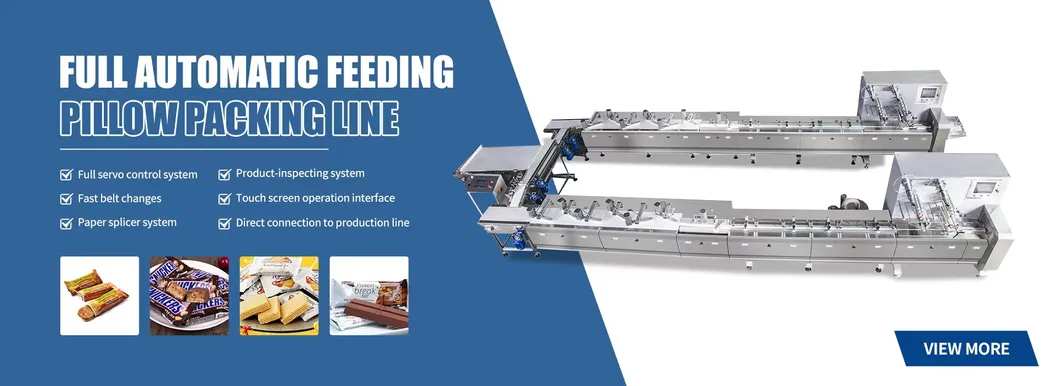 Máquina de Embalagem Flow Pack para Tabletes de Chocolate em Barra Horizontal Automática