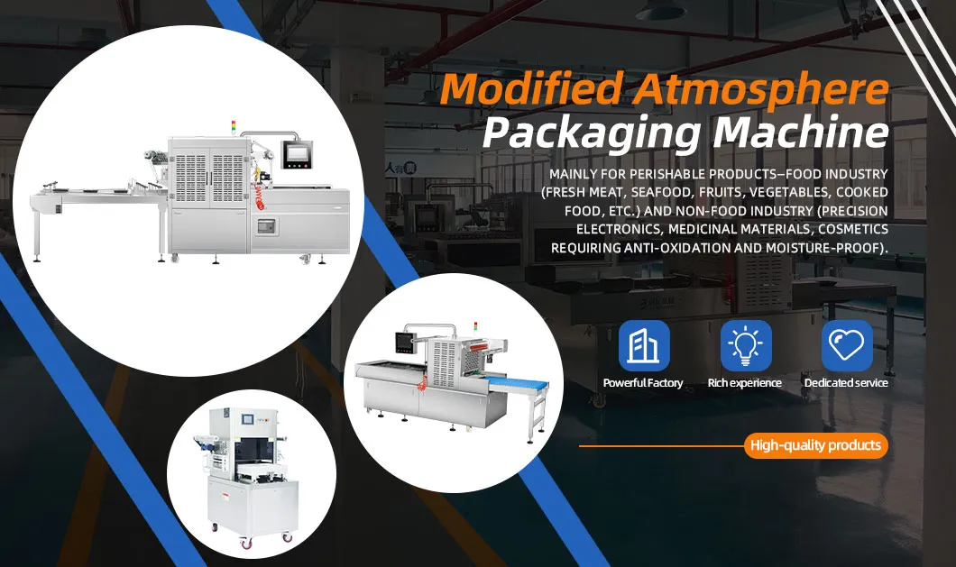 Máquina de Selagem de Embalagem em Atmosfera Modificada Eficiente para Embalagem de Alimentos de Delicatessen Mais Vendida