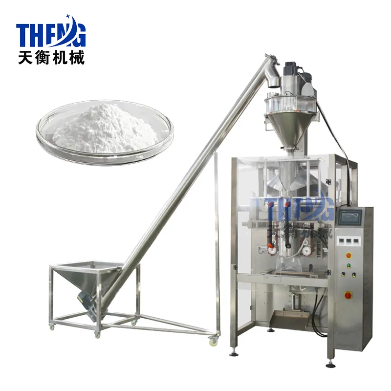 Máquina de Embalagem Sachet Automática Vertical para Preenchimento de Pó 100g 200g 500g 1kg