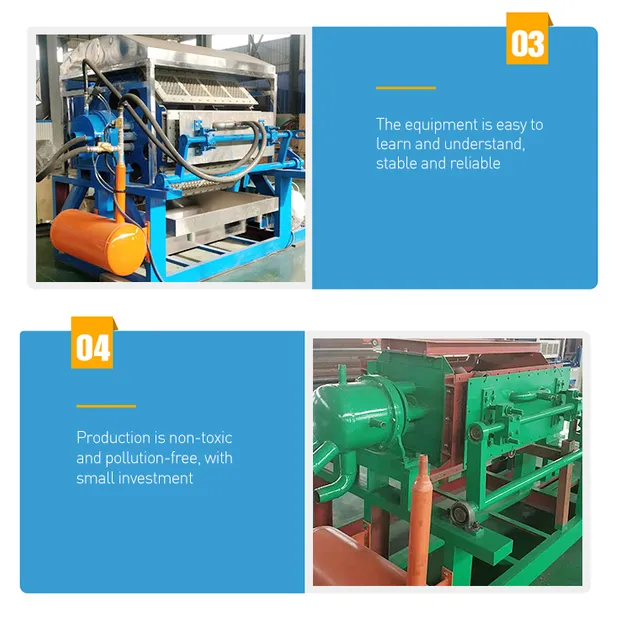 Linha de Produção de Cartões de Ovos Industriais para Embalagem de Alimentos