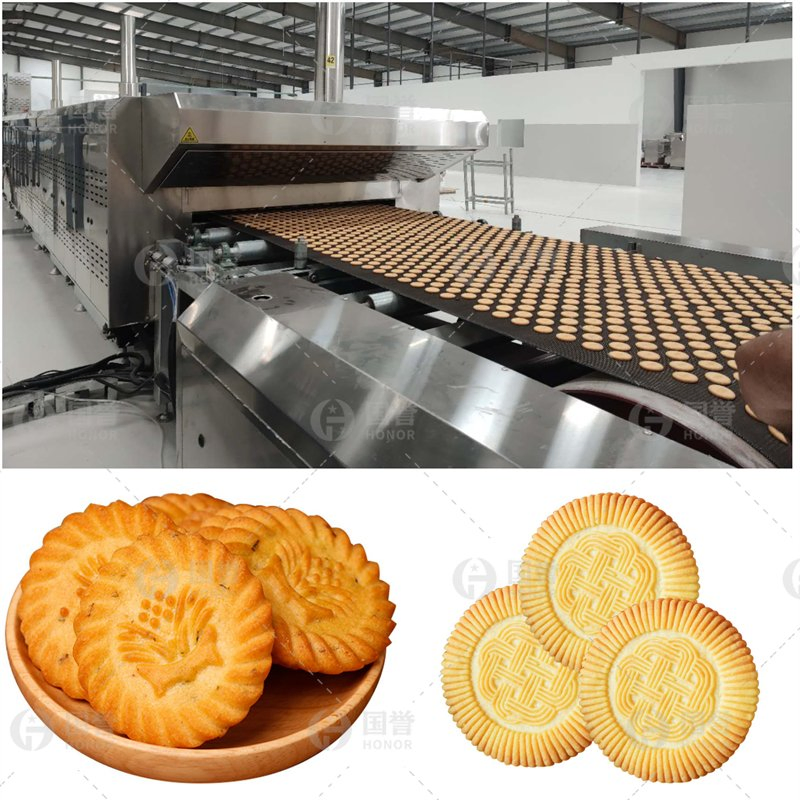 Linha de Produção Automática de Biscoitos Macios e Duros com Máquina de Embalagem de Biscoitos