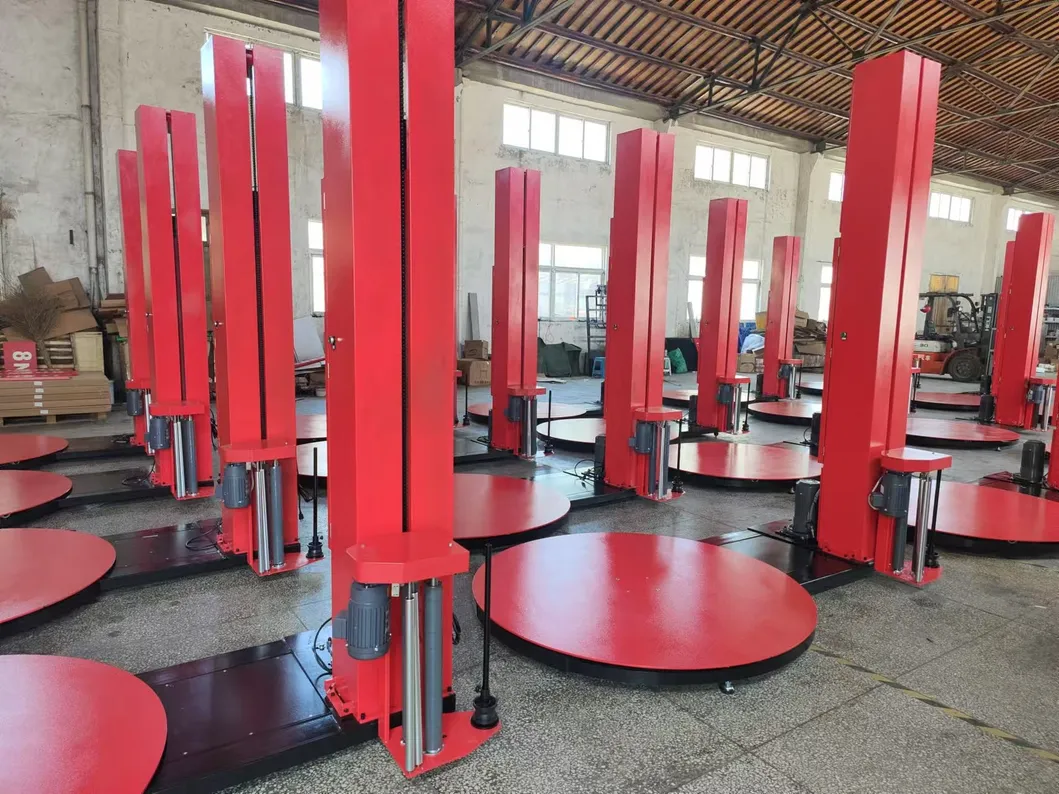 Máquina de Envoltório de Paletes Automática Total com Filme Stretch para Embalagem de Grandes Caixas e Paletes para Balanças