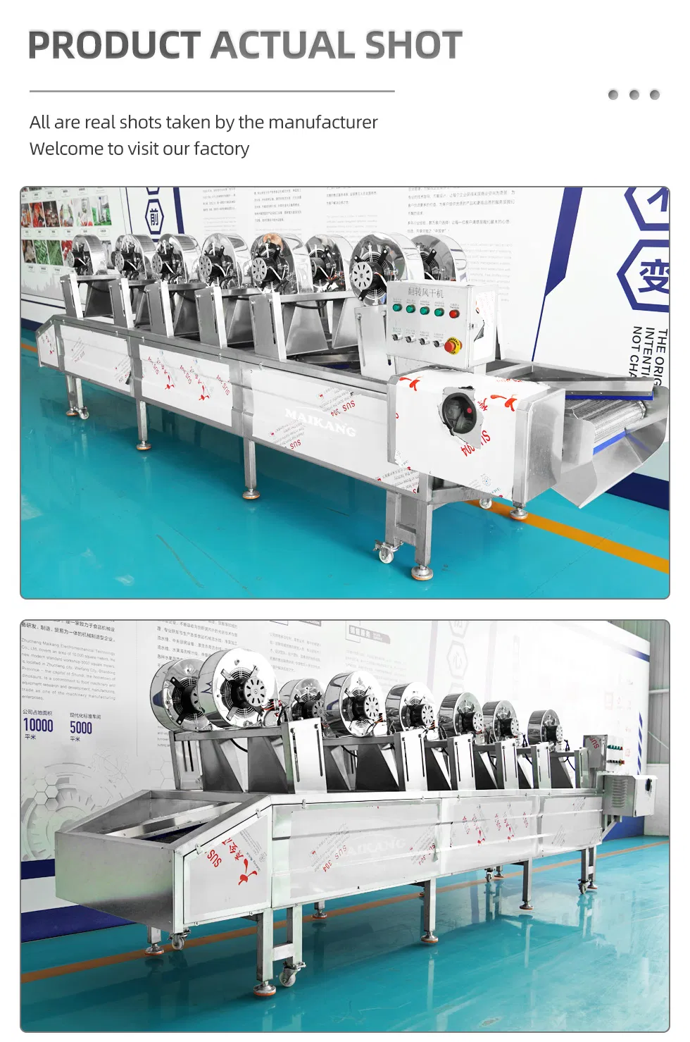 Linha de Secagem a Ar Flip para Frutas e Vegetais Máquina de Secagem de Sacos de Embalagem de Alimentos para Processamento de Vegetais