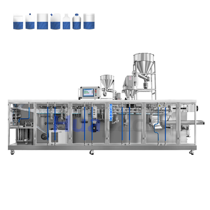 Máquina de Embalagem para Saco Sachet Plano Automático 3/4 Saco de Selagem Lateral para Especiarias, Leite, Medicamentos, Café, Pó de Detergente, Saco de Preenchimento e Selagem
