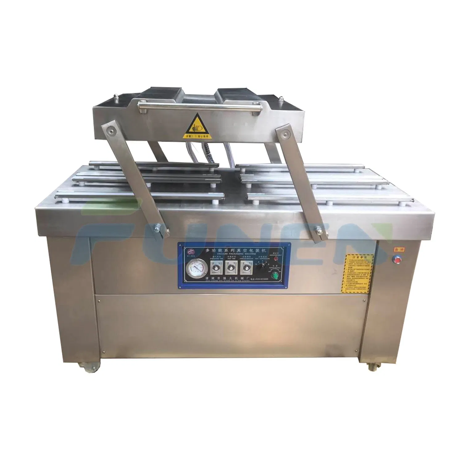 Máquina de Embalagem a Vácuo de Duas Câmaras para Frutas, Legumes, Frango, Cordeiro e Carne de Vaca