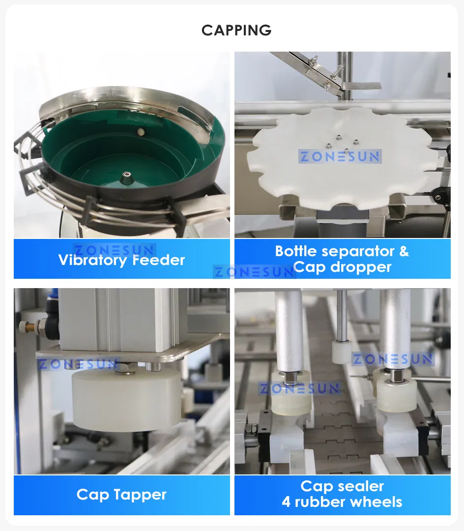 Linha Automática de Pesagem, Enchimento, Tampagem e Rotulagem ZS-Fal180X10 para Sistema de Embalagem da Indústria Alimentícia