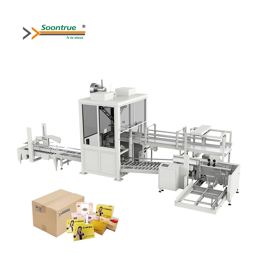 Máquina Automática de Embalagem em Caixa / Máquina de Cartonagem e Sistema de Embalagem em Cartão (5-15 Cartões/Min), Projetada para Embalagem de Produtos de Papel para Uso Doméstico