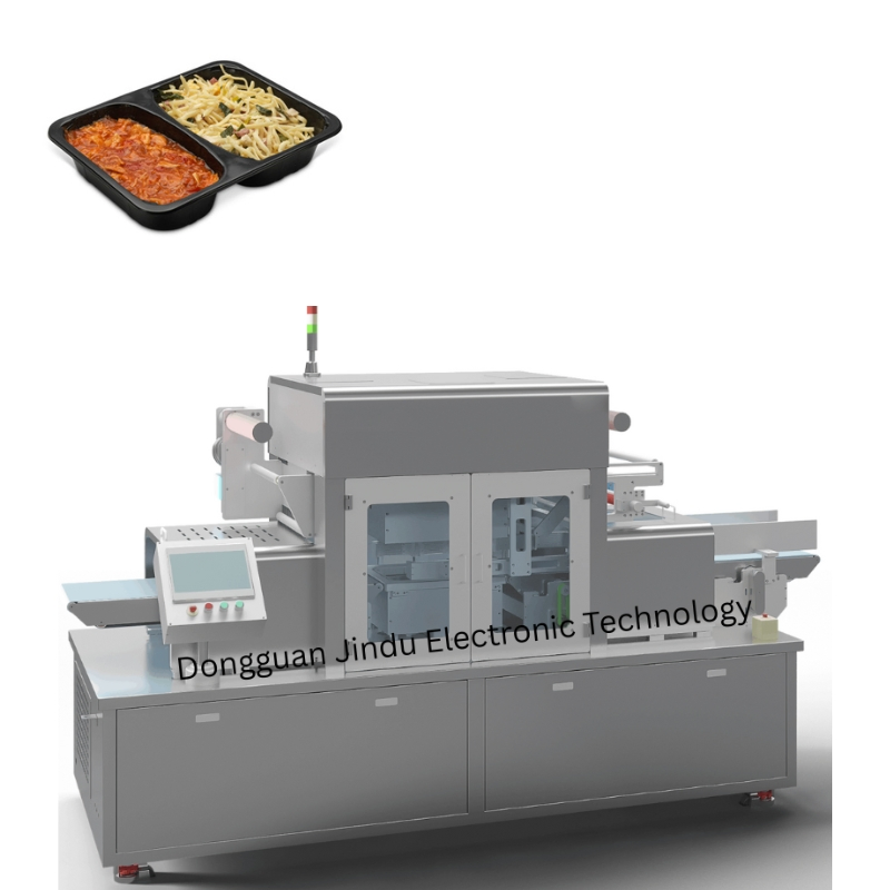 Linha de Embalagem em Atmosfera Modificada para Salada Pronta para Comer Totalmente Automática