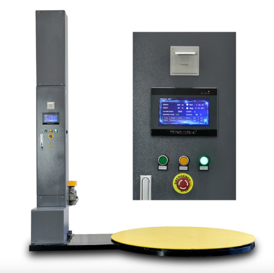 Máquina de Envoltório de Paletes Automática Total com Filme Stretch para Embalagem de Grandes Caixas e Paletes para Balanças