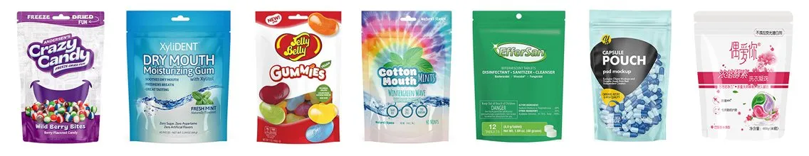Amostras de produtos de embalagem 2