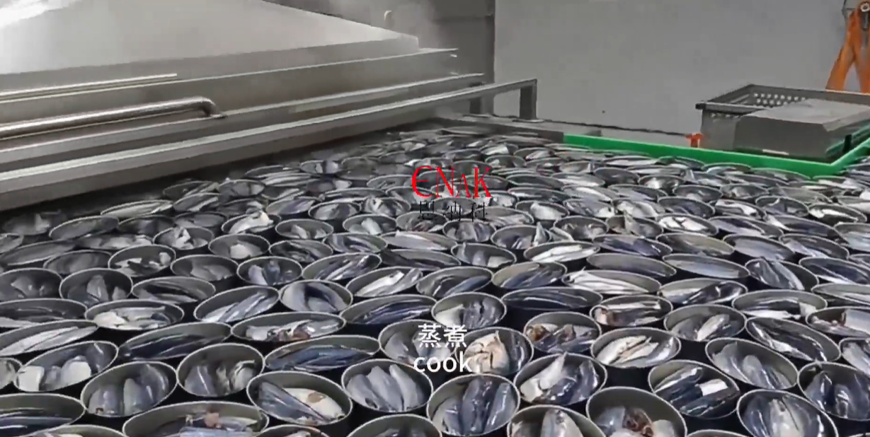 Linha de Embalagem Automática de Peixes em Lata Enak para Fábrica de Processamento de Alimentos Produção Eficiente
