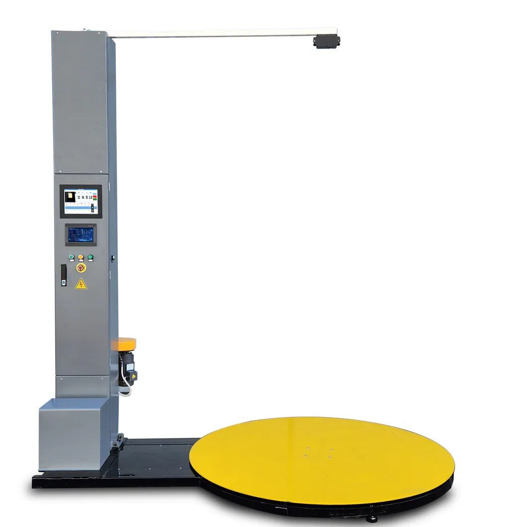 Máquina de Envoltório de Paletes Automática Total com Filme Stretch para Embalagem de Grandes Caixas e Paletes para Balanças