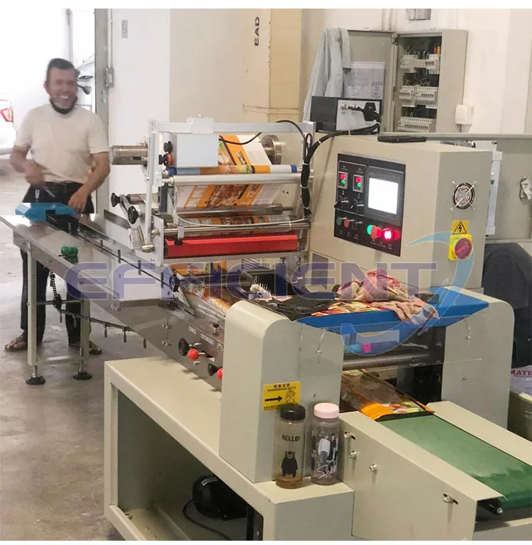 Máquina de Embalagem de Fluxo para Pacote de Almofada Horizontal Pequena para Doces