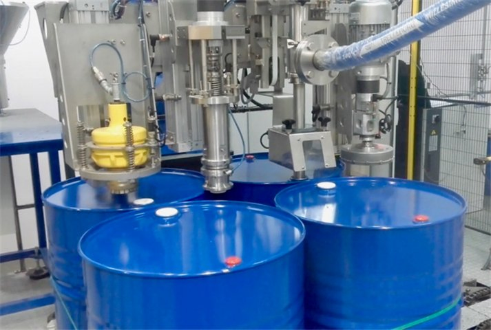 Máquina de Enchimento e Tampamento Semi Automática à Prova de Explosão para Embalagem de Tambor de Produtos Químicos, Óleo e Revestimentos Industriais