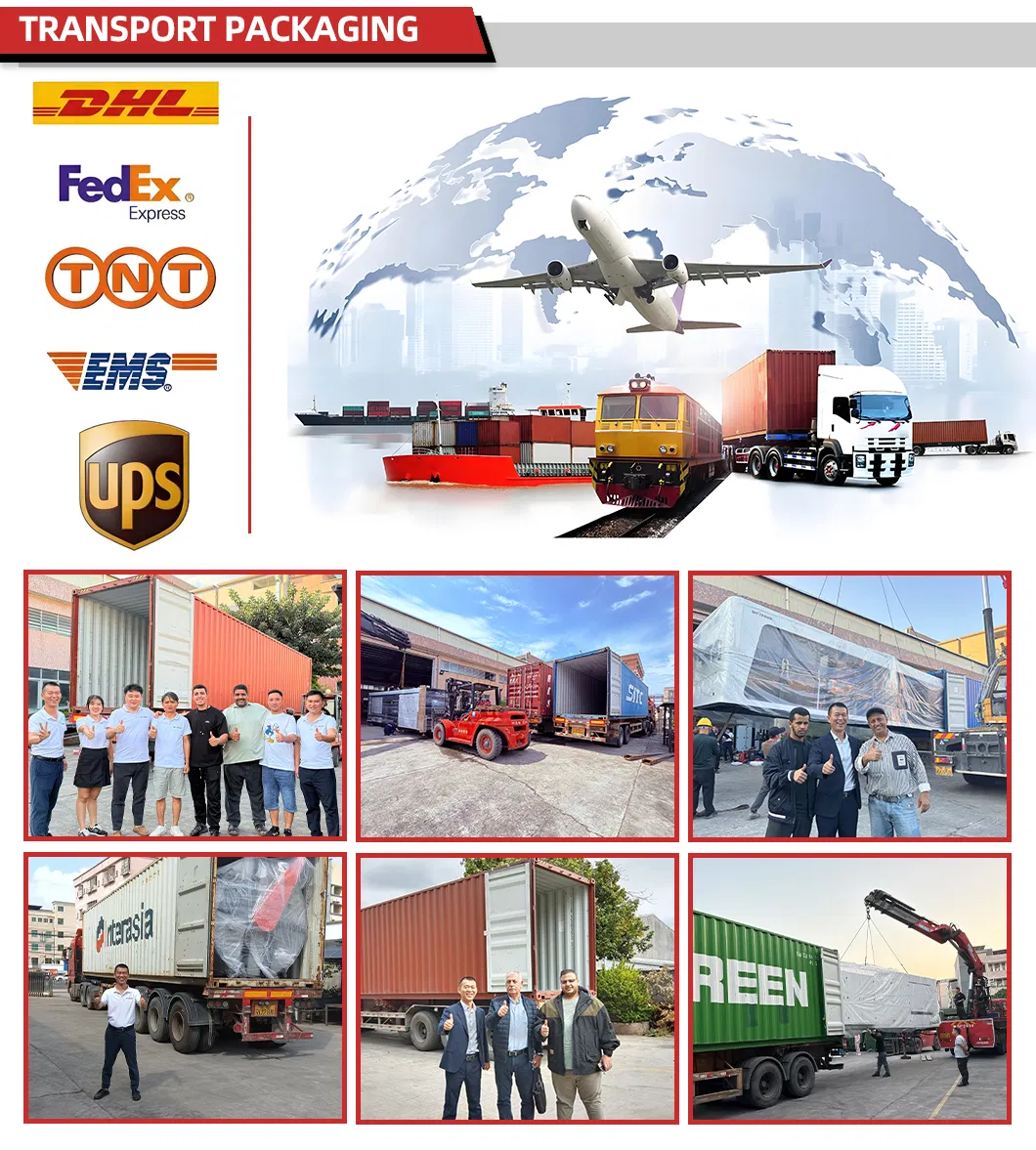 Embalagem para transporte internacional seguro