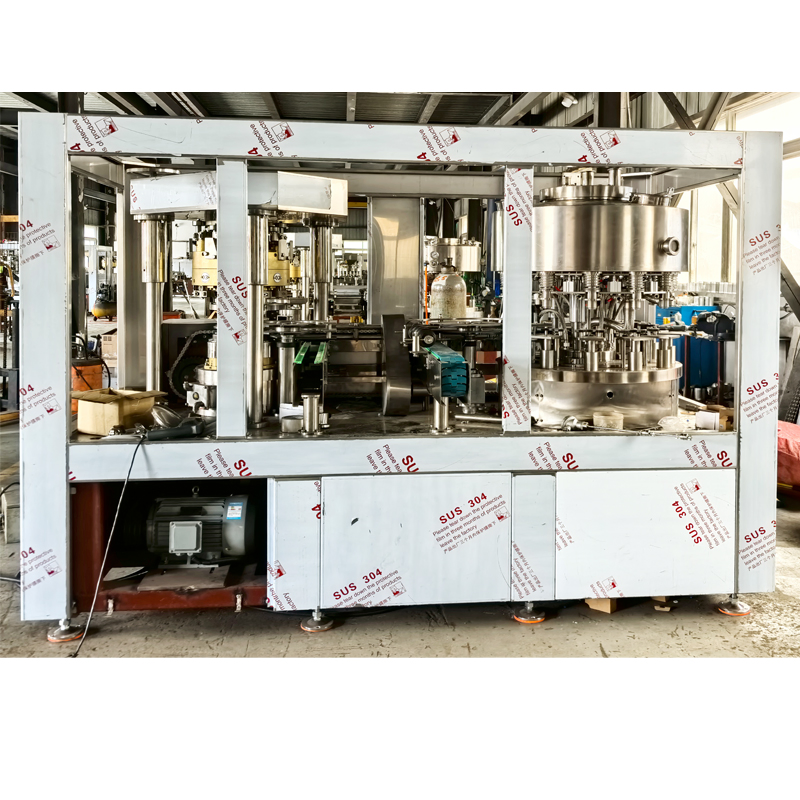 Máquina de Enchimento, Selagem e Costura de Alta Qualidade para Embalagem de Latas de Alumínio de Cerveja