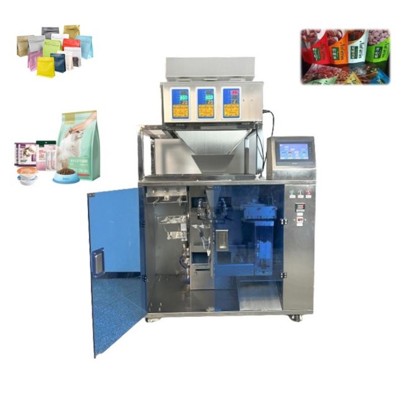 Máquina de Embalagem Automática de Snacks de Carne Seca, Máquina de Embalagem de Pó de Café e Chá, Máquina de Embalagem de Saco de Pé para Geléia, Molho, Farinha, Especiarias e Chips