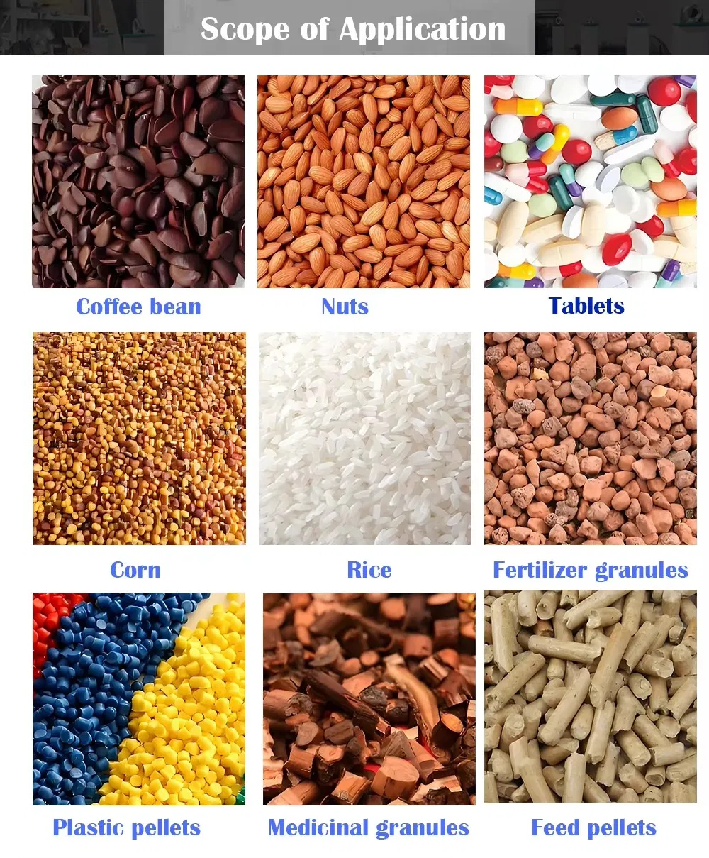 Máquina de Embalagem Automática de Grânulos 25kg Máquina de Embalagem de Arroz e Ração Animal