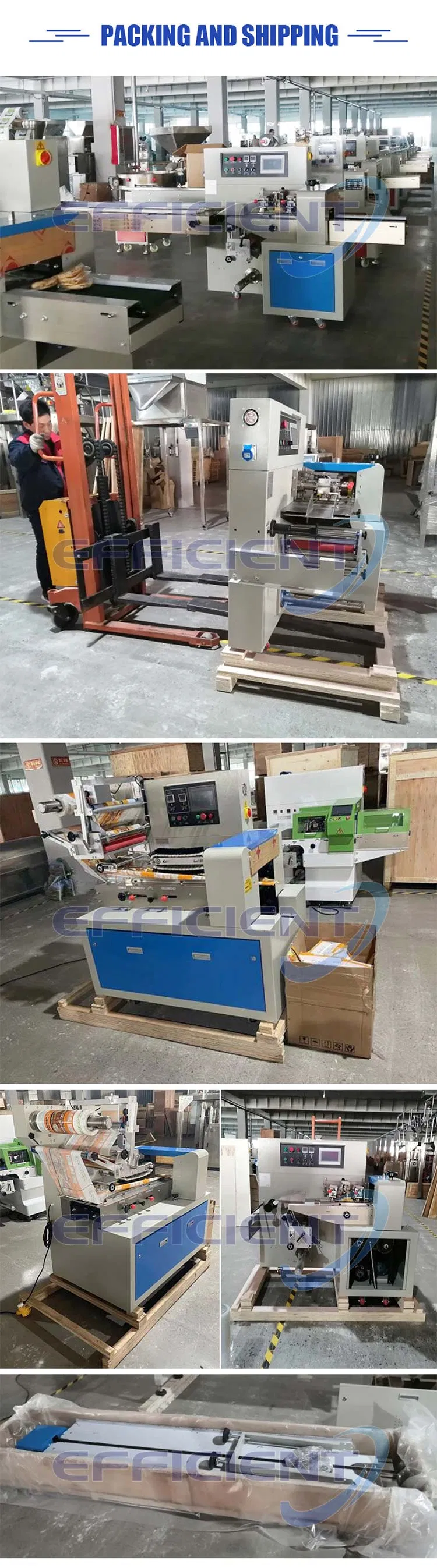 Máquina de Embalagem de Fluxo para Pacote de Almofada Horizontal Pequena para Doces