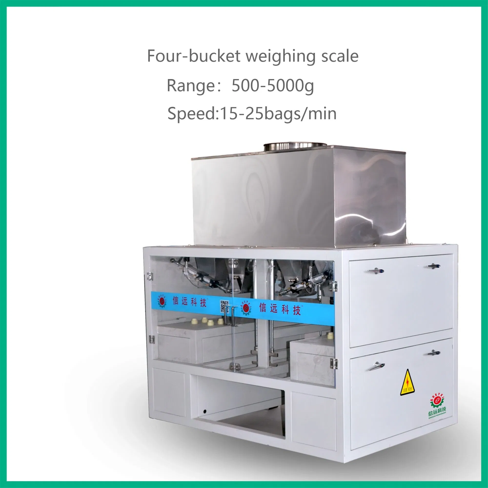 Máquina de Embalagem Vertical Multifuncional de Pesagem, Enchimento e Selagem Automática de Sacos Plásticos para Ração Aquática, Arroz, Sementes, Nozes, Feijões, Sal, Açúcar