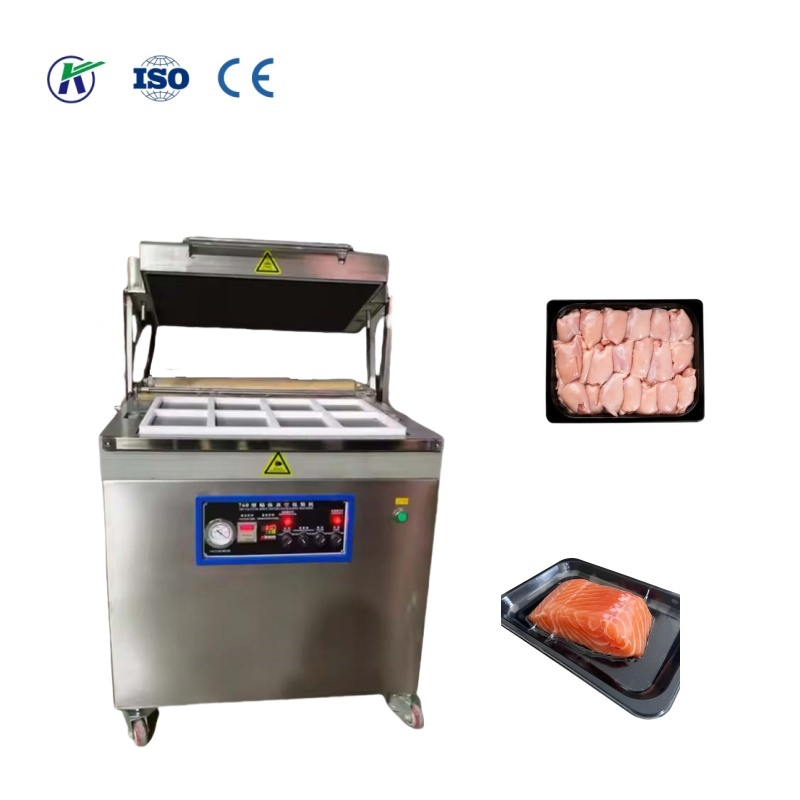 Máquina Seladora a Vácuo Comercial para Embalagem a Vácuo de Carne e Alimentos Congelados para Processamento e Embalagem