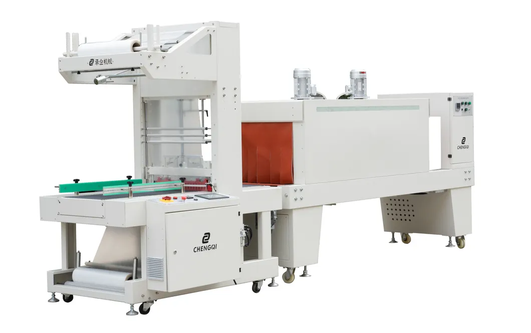 Máquina de Embalagem em Filme Retrátil para Caixas de Papelão Bebidas Alimentos Garrafas Latas Embalagem Palete Bandeja Envolvimento Retrátil