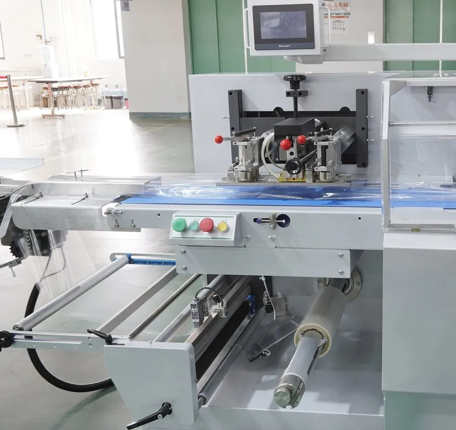 Máquina de Embalagem Horizontal Automática de Servo de Alta Qualidade para Embalagem de Pão, Chocolate, Biscoito, Barra, Máscara, Noodle